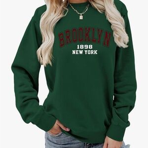 Green Brooklyn 1898 New York Women's Sweatshirt